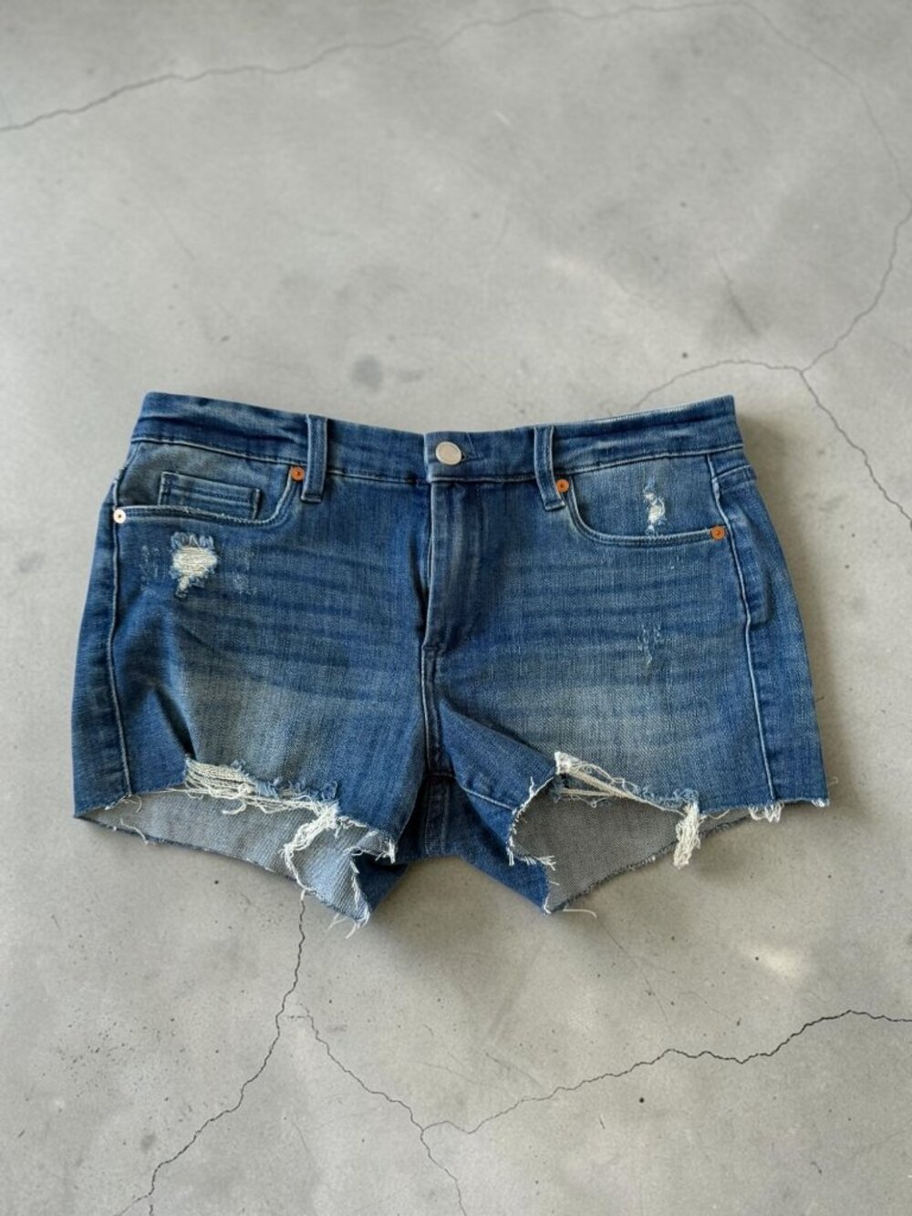 BLANKNYC Blue Distressed Denim Shorts Size 29